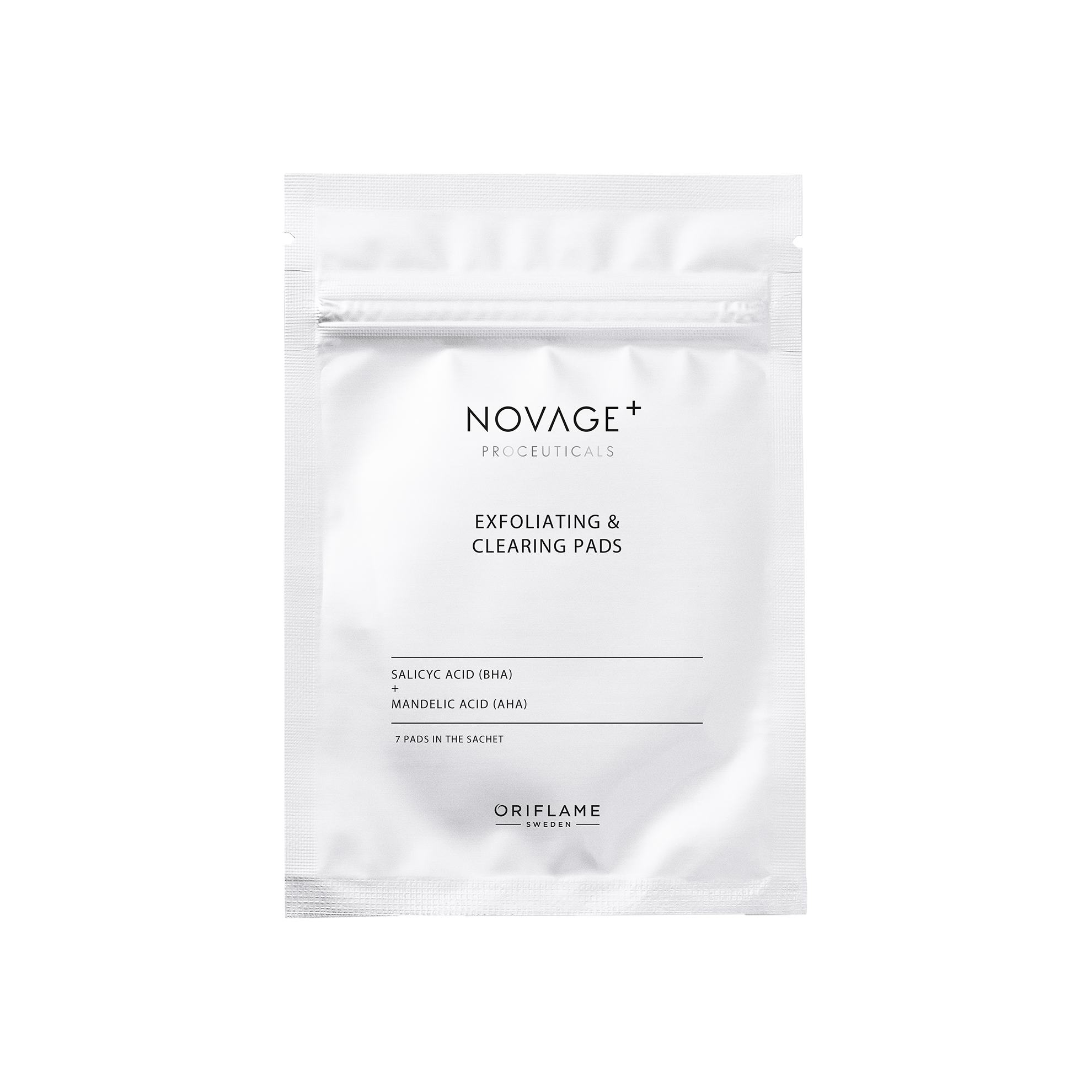 Отшелушивающие диски для лица c AHA- и BHA-кислотами Novage+
