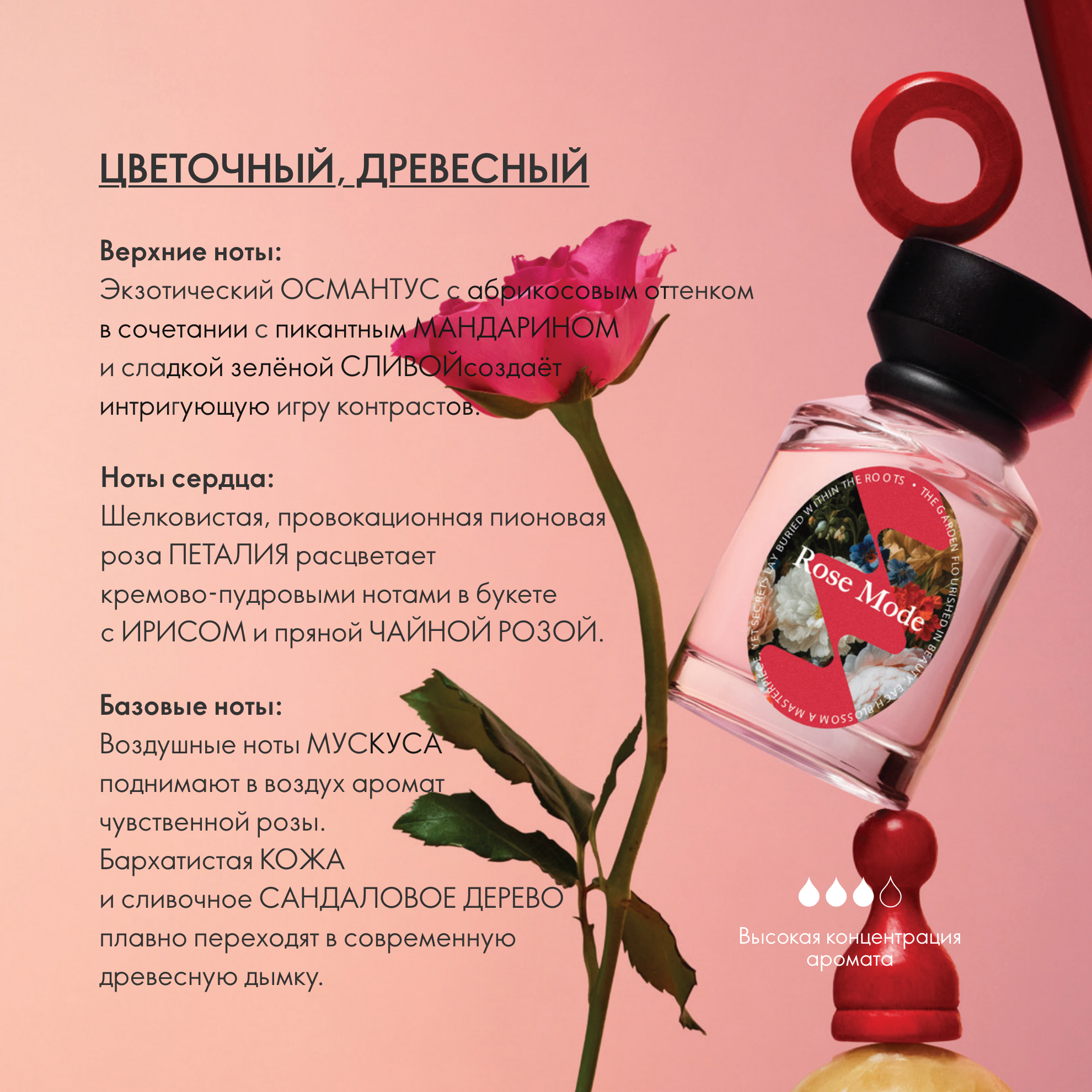 Пробник в карточке Top Scents Rose Mode Oriflame