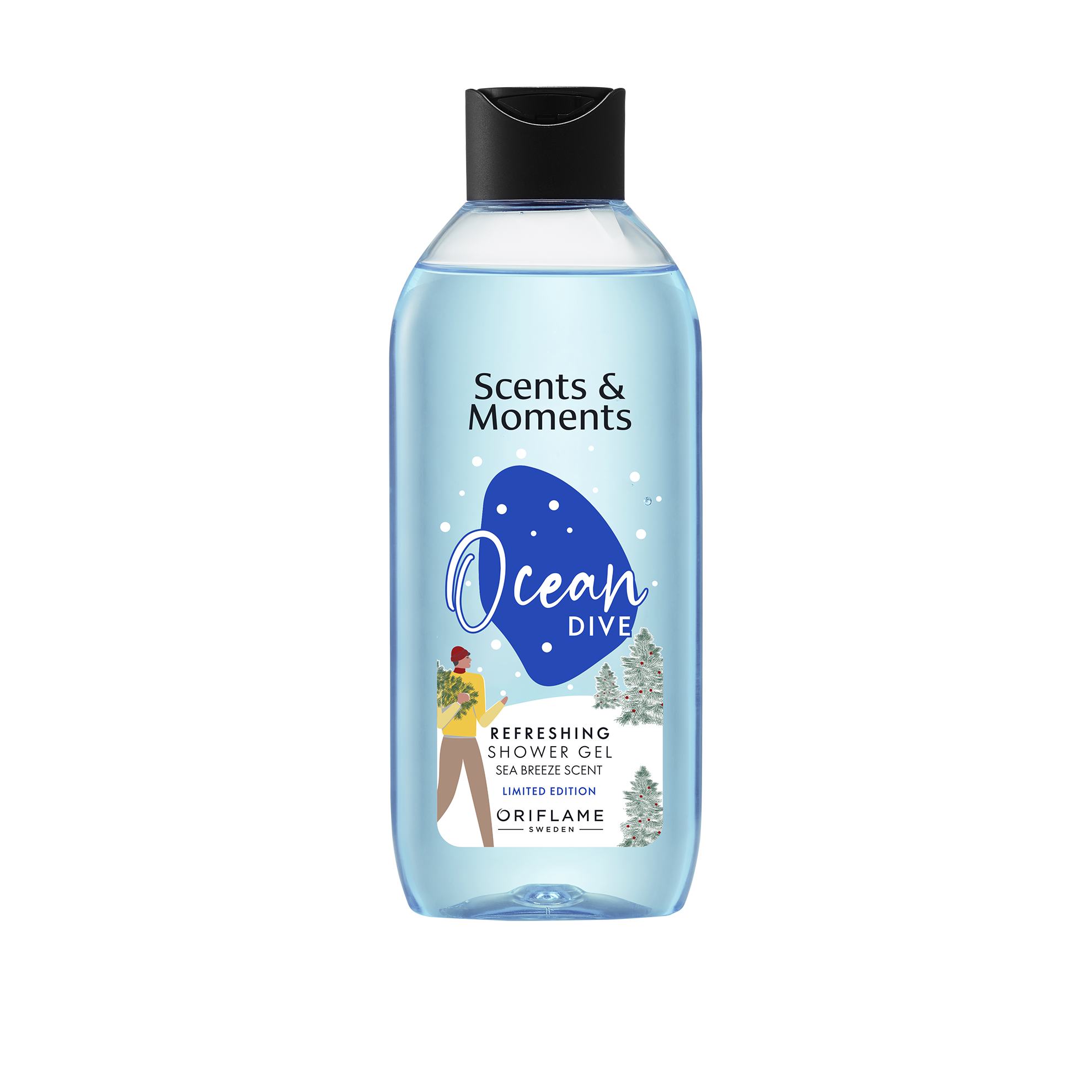 Освежающий гель для душа с океанским аккордом Scents & Moments. Праздничный выпуск